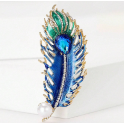 Feather Design Brooch