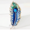 Feather Design Brooch