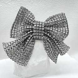 Rhinestone Bow Decor Brooch