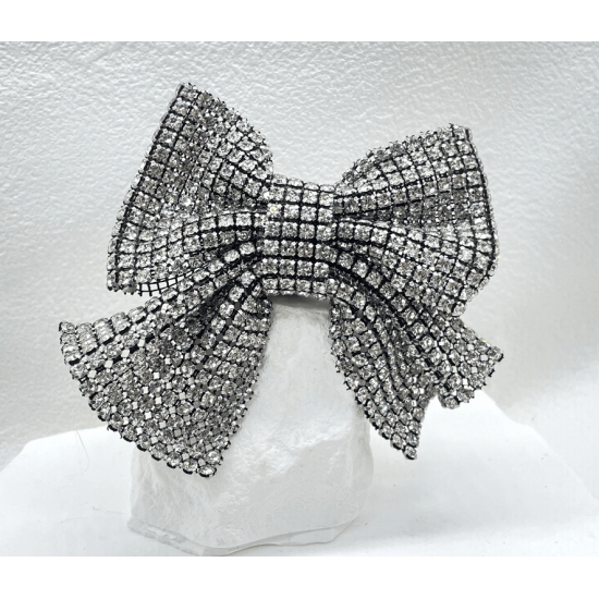Rhinestone Bow Decor Brooch