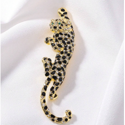Leopard Designed Alloy Brooch