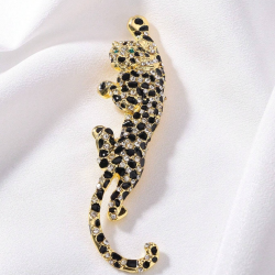 Leopard Designed Alloy Brooch